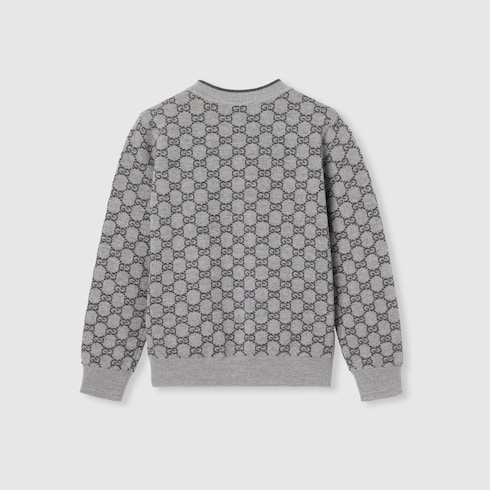 Children's GG wool jacquard sweater