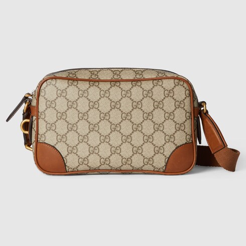 GG Emblem embossed super mini bag in Beige GG Canvas | GUCCI® SI GG Emblem embossed super mini bag in Beige GG Canvas | GUCCI® SI