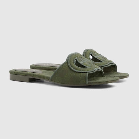 Women's Interlocking G slide sandal Detail 2