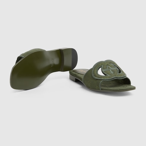 Women's slide sandal with Interlocking G