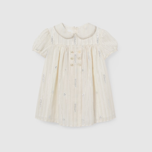 Babykleid aus Baumwolle mit Stickerei