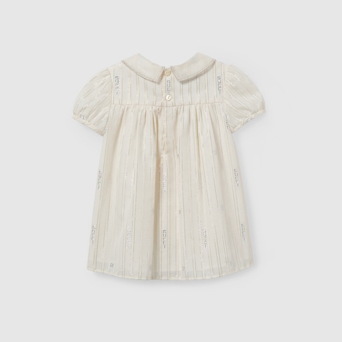 Babykleid aus Baumwolle mit Stickerei