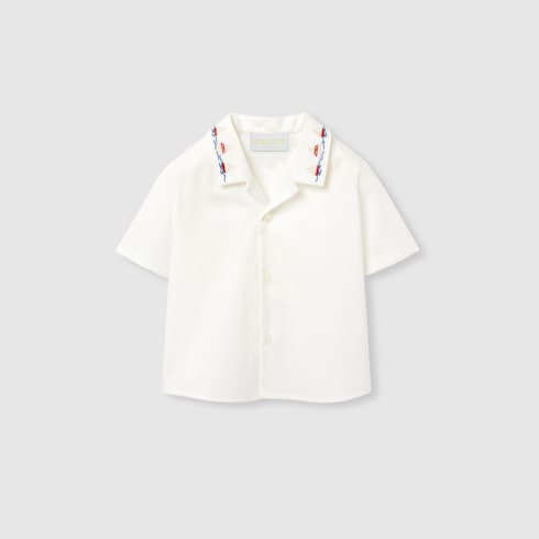 Baby cotton shirt with embroidery