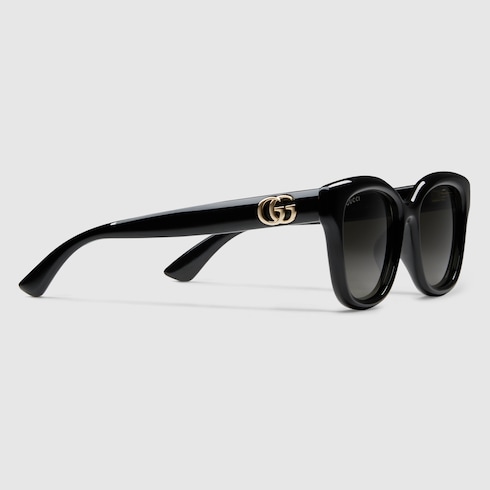 Low nose bridge fit square sunglasses