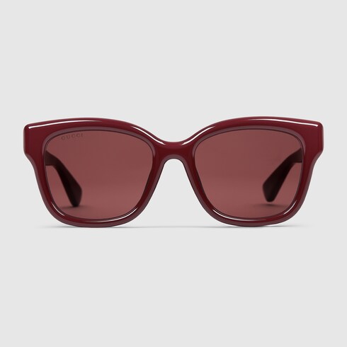 Low nose bridge fit square sunglasses