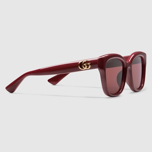 Low nose bridge fit square sunglasses