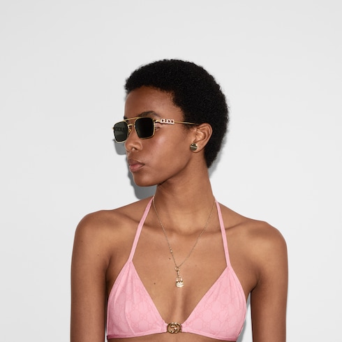 Sonnenbrille mit rechteckigem Rahmen