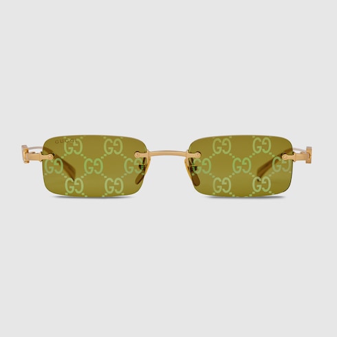Sonnenbrille mit rechteckigem Rahmen