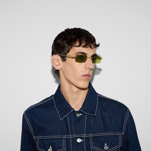 Rectangular frame sunglasses