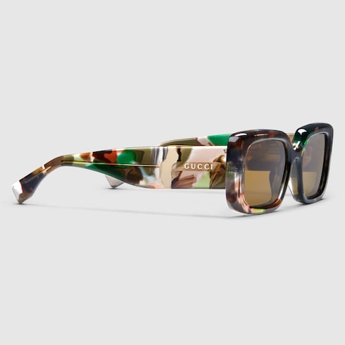 Sonnenbrille mit rechteckigem Rahmen