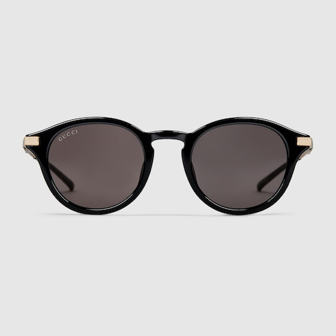Low nose bridge fit round sunglasses