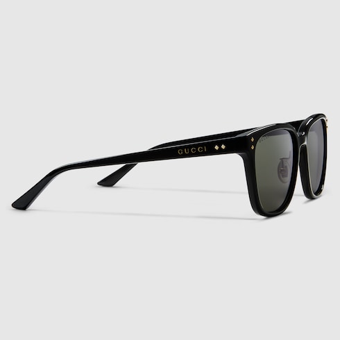 Low nose bridge fit square sunglasses