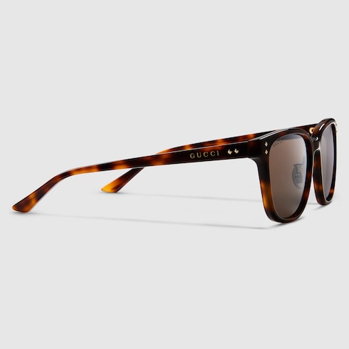 Low nose bridge fit square sunglasses
