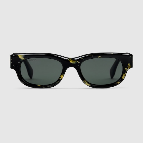 Rectangular frame sunglasses
