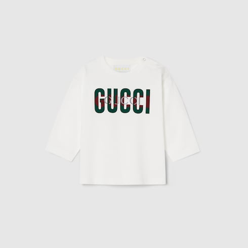 Baby-T-Shirt aus Baumwolle mit Print