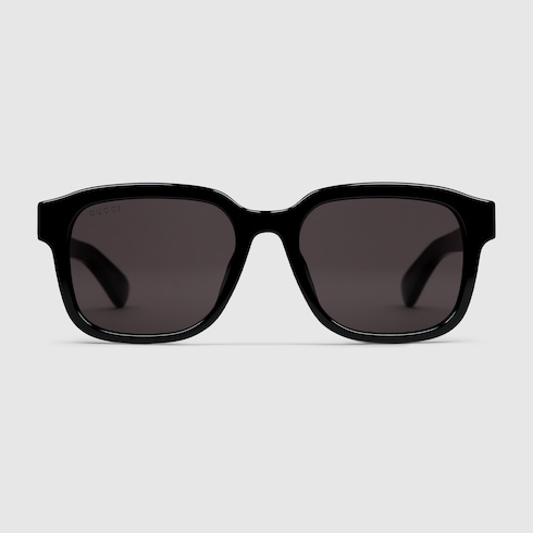 Low nose bridge fit square sunglasses
