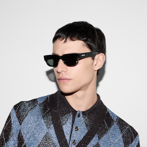 Rectangular frame sunglasses