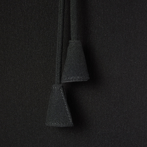 Mini robe en crêpe de soie avec broderie