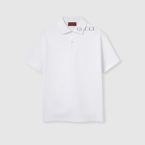 Polo in cotone stampato