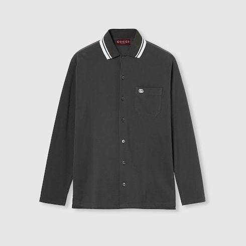 Poloshirt aus Baumwoll-Piqué mit Stickerei