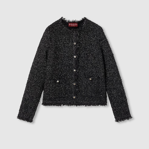 Cardigan aus Lamé mit grobmaschigem Effekt