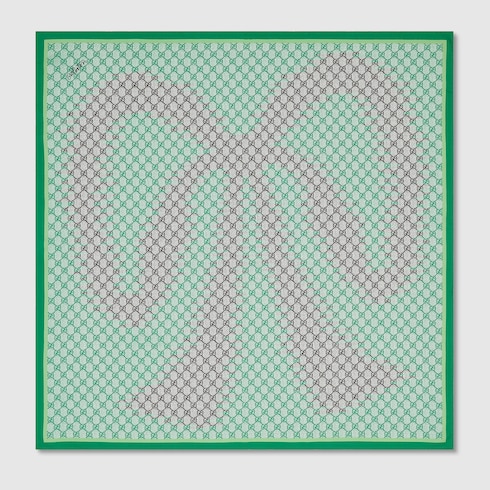 Vierecktuch aus Seide mit Print, 90 x 90 Projekt