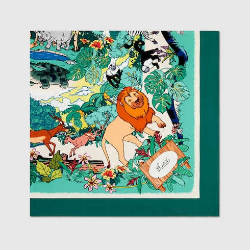 Carré de soie à imprimé projet 90 x 90