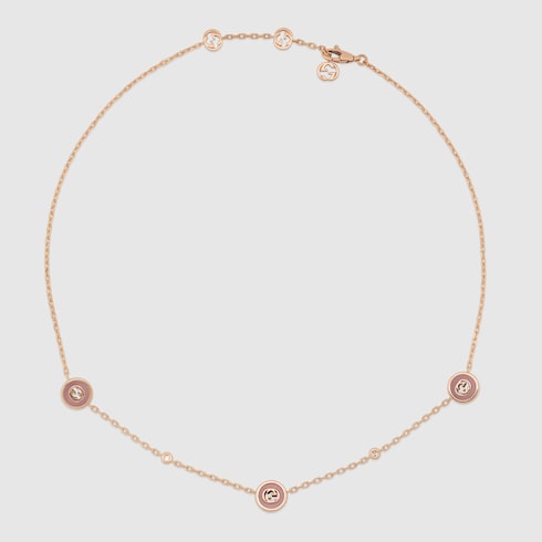 Gucci Interlocking Gliederhalskette 18 Karat