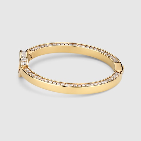 Gucci Blondie crystal bangle bracelet