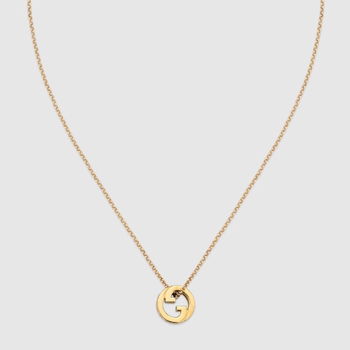 Gucci Blondie crystal pendant necklace