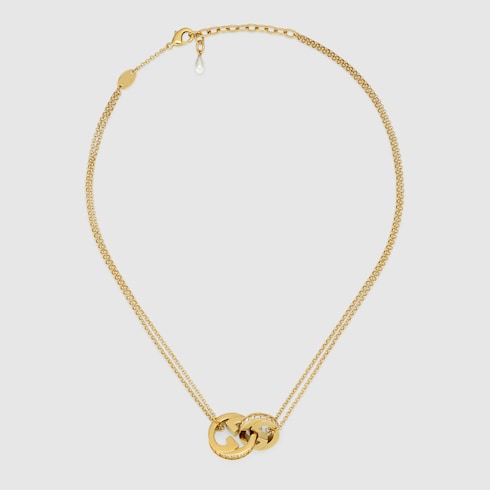 Gucci Blondie double chain necklace