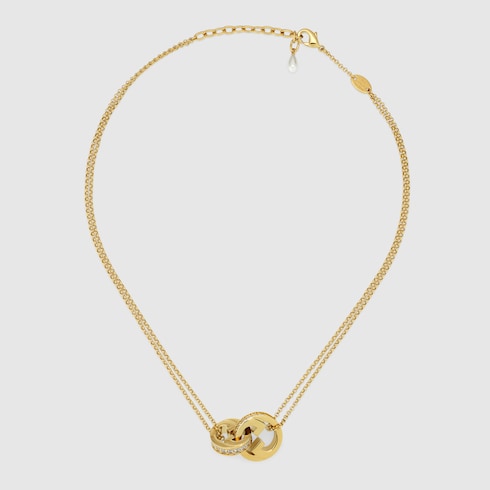 Gucci Blondie double chain necklace