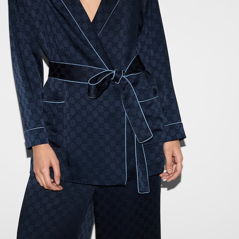 Chemise en satin GG