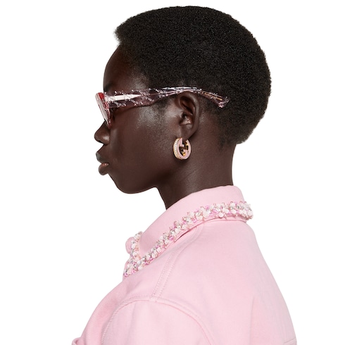 Boucles d’oreilles en émail Gucci Blondie avec cristaux