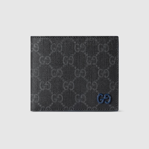 Blue interior GG bi-fold wallet