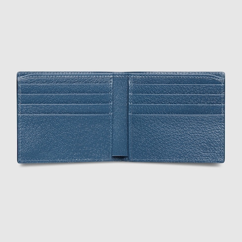 Blue interior GG bi-fold wallet