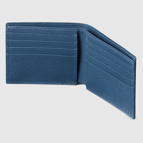 Blue interior GG bi-fold wallet