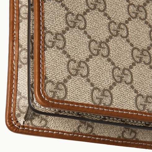 Cartera GG Emblem con tira de piel