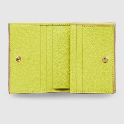 Bi-color GG Marmont small wallet