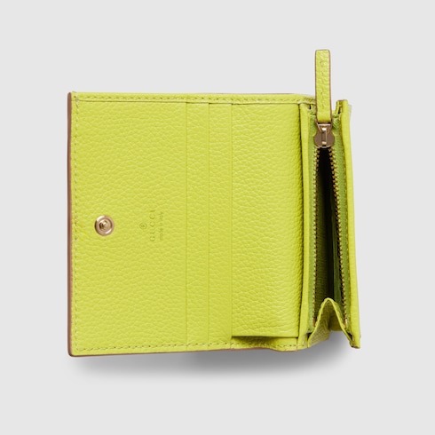 Bi-color GG Marmont small wallet