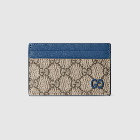 Blue trim GG card case