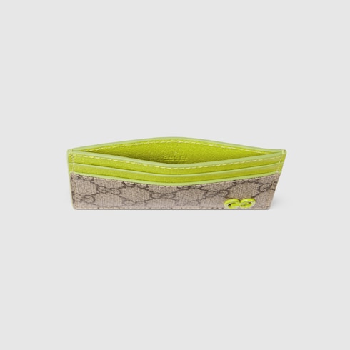 Acid green trim GG card case