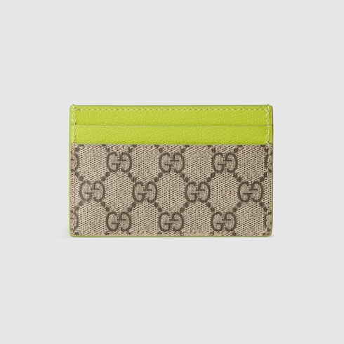 Acid green trim GG card case