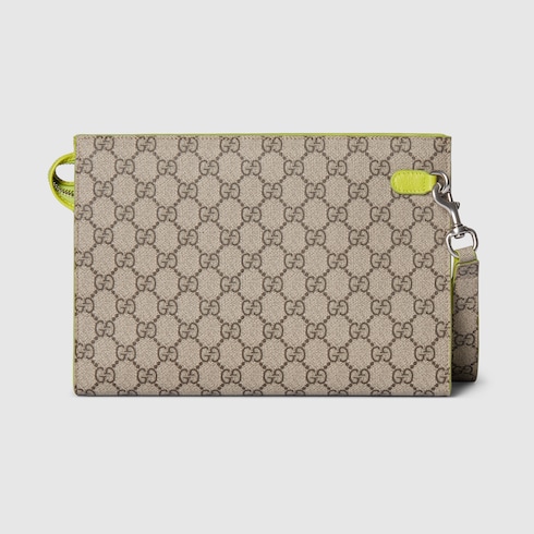 Acid green trim small pouch