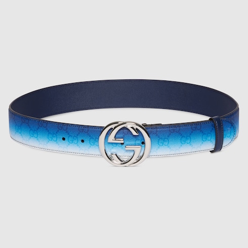 Gradient belt with Interlocking G buckle Detail 2