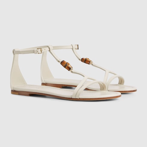 Women's sandal with bamboo detail