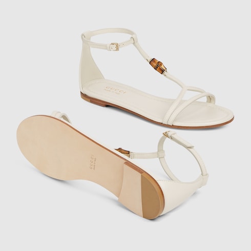 Women's sandal with bamboo detail