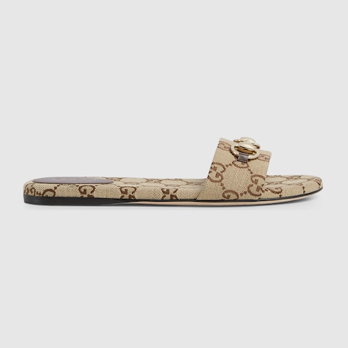 Women's slide sandal with Horsebit