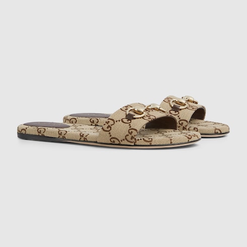 Women's slide sandal with Horsebit