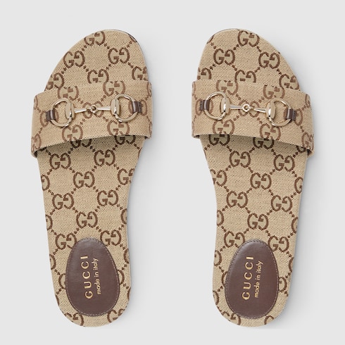 Women's slide sandal with Horsebit